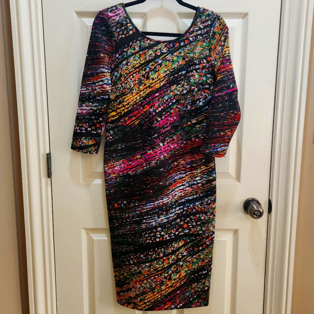 Multi-Colored Bodycon Dress